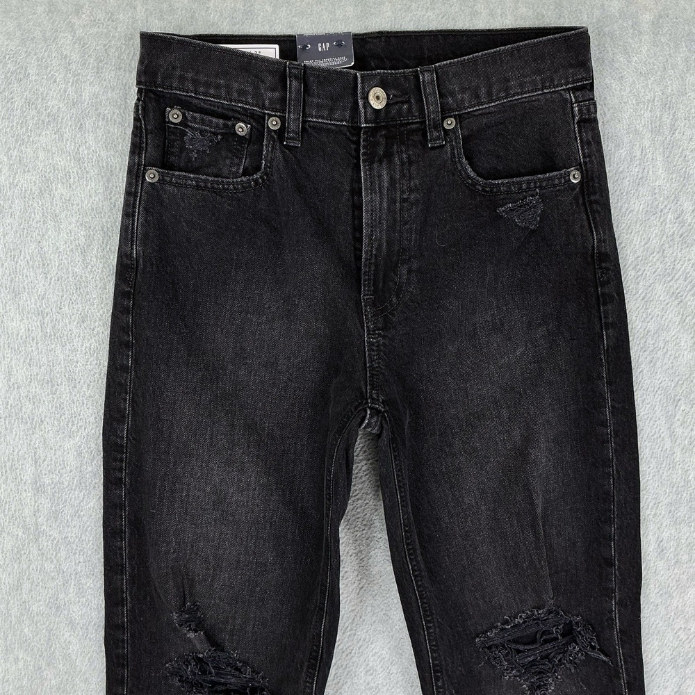 GAP Jeans Women 2/26 (ACTUAL 26x26.5) Black Cheeky Straight High Rise NWT - Picture 5 of 16